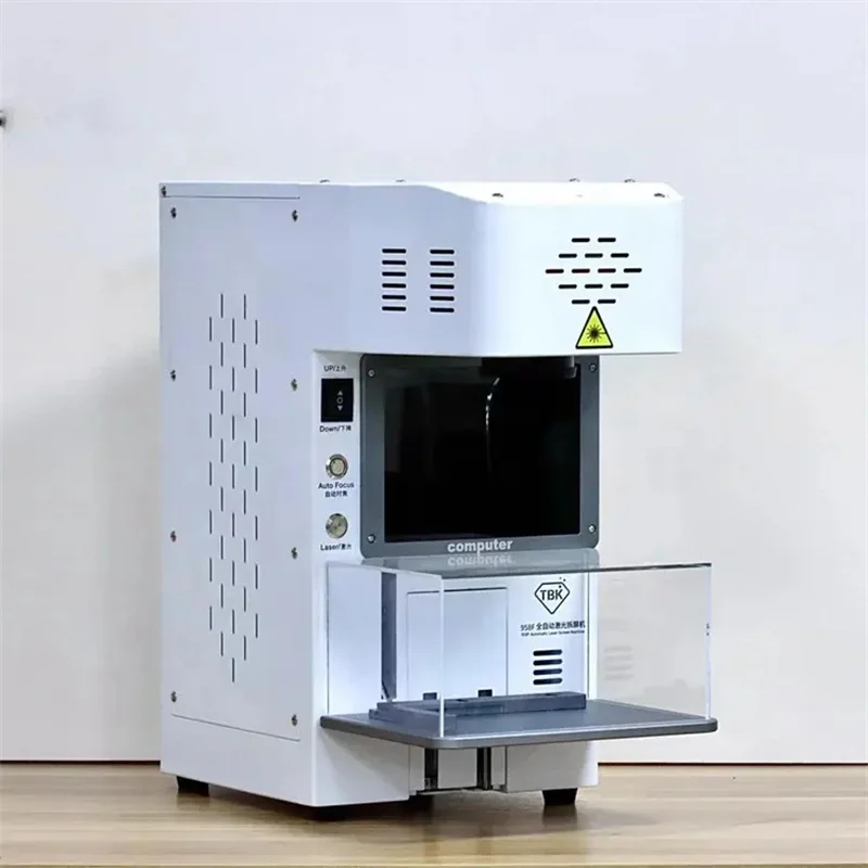Новейшая лазерная мини-машина TBK 958F 20 Вт для удаления задней стеклянной пленки