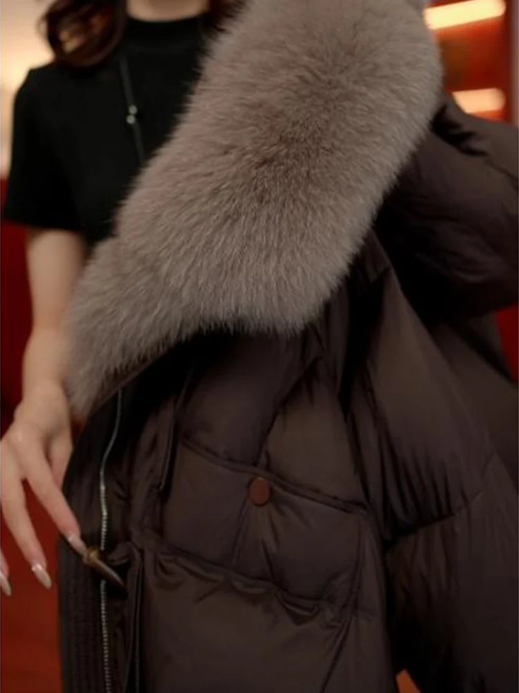 Популярный пуховик с хлопковой подкладкой женская зимняя одежда 2024 новая мода в