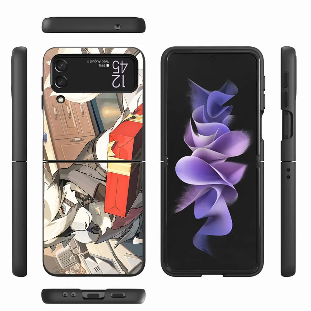 Zenless Zone Zero rozzz чехол для Samsung Galaxy Z Flip 4 3 5G жесткий черный сотового телефона Flip4 Flip3 PC