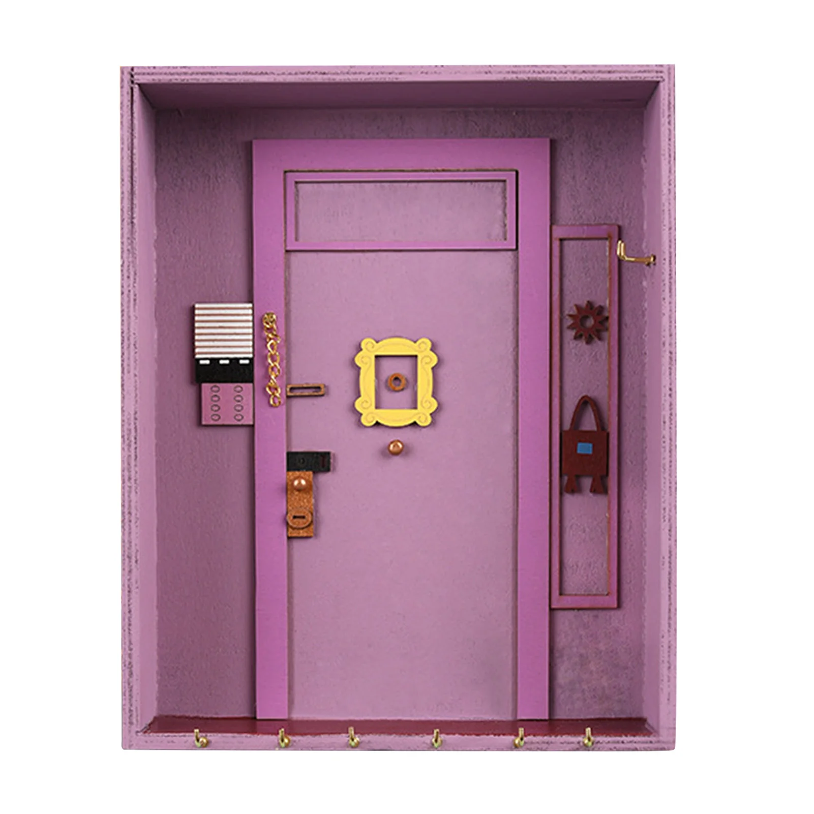 

Настенный держатель для ключей, настенный вешалка для ключей, настенный органайзер, стеллаж для ключей для прихожей, коридора, кухни, крыльц...