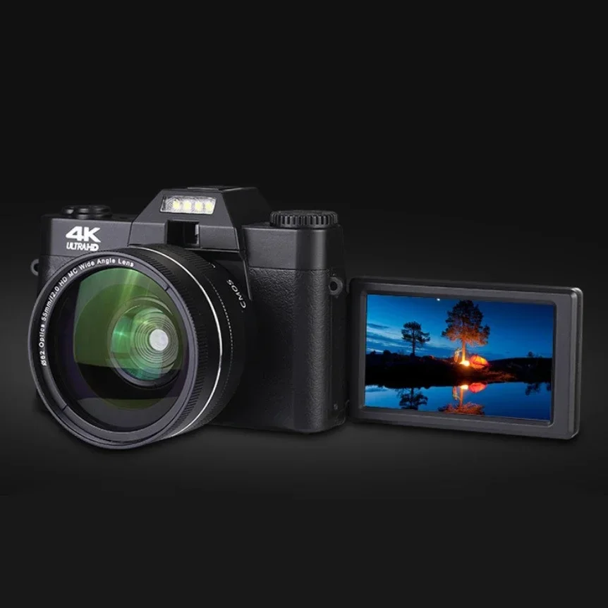 Автофокус 180 градусов откидной экран 48 МП 16-кратный зум 4K Full HD лучшая цифровая