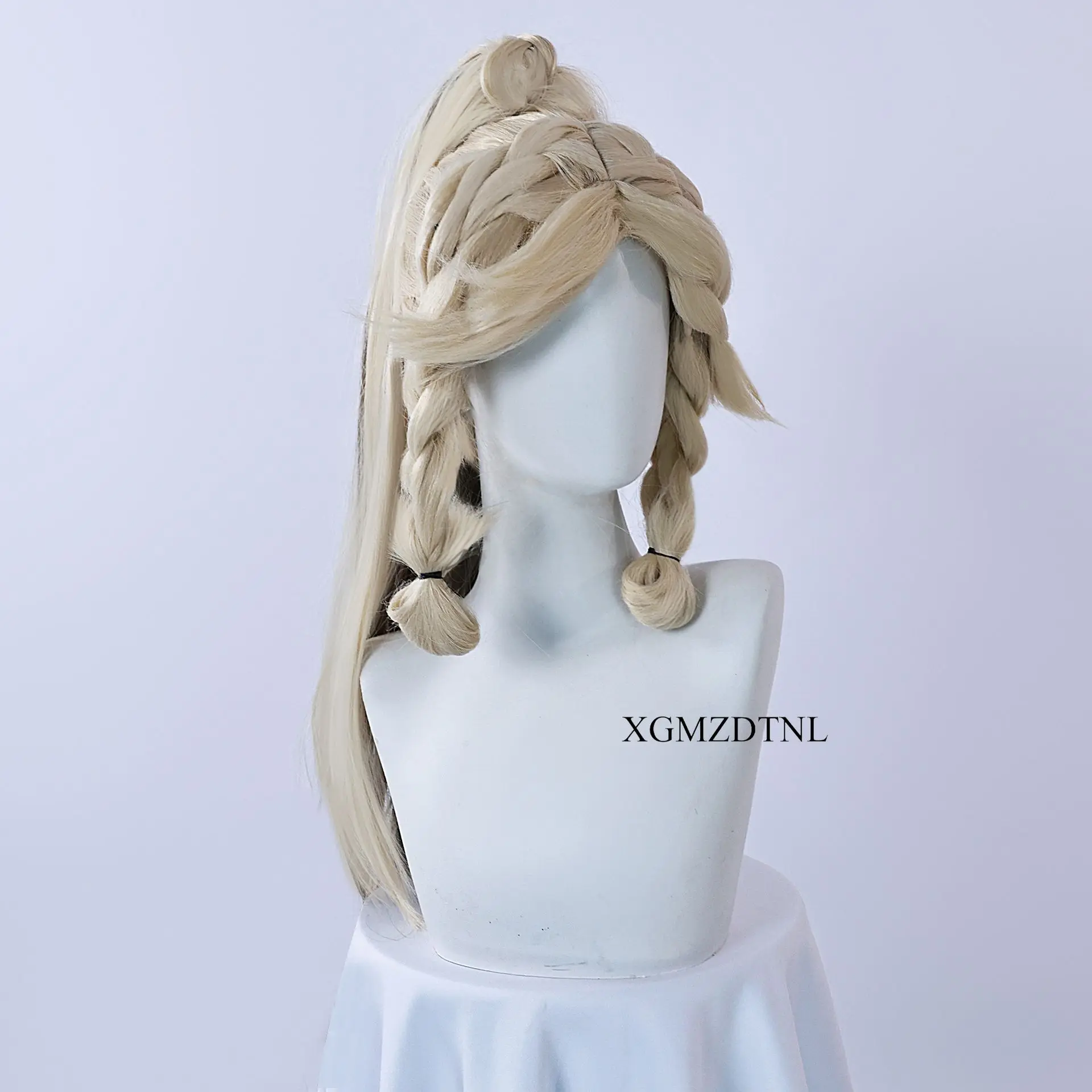 Кахина термостойкий парик для косплея с хвостиком игра Genshin Impact синтетические