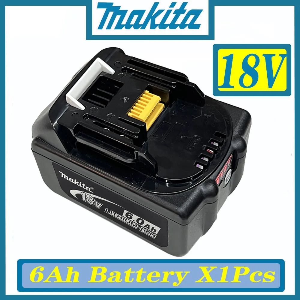 

100% Original Makita 18V 3.0Ah Rechargeable Power Tools Battery with LED Li-ion Replacement LXT BL1860B BL1860 BL1850
