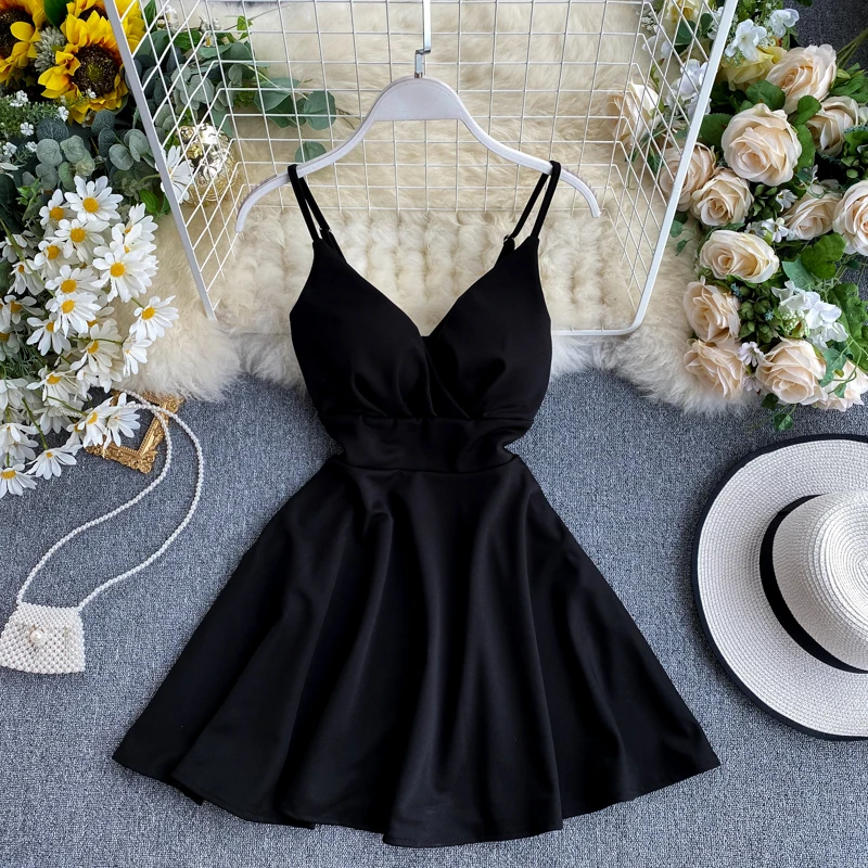 

Sigutan 2023 Summer New A-line Sexy Women Dress Sexy V-neck Slim High Waist Party Female Vestidos