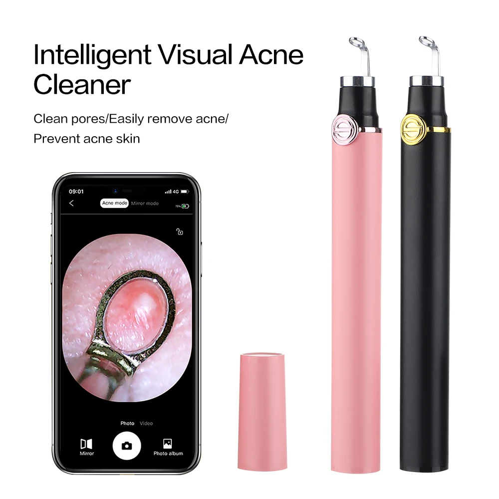 

Smart Visual Acne Needle Pore Cleaner Blackhead Remover Pimple Black Dots Extractor Deep Facial Cleaning Beauty Tools Waterproof