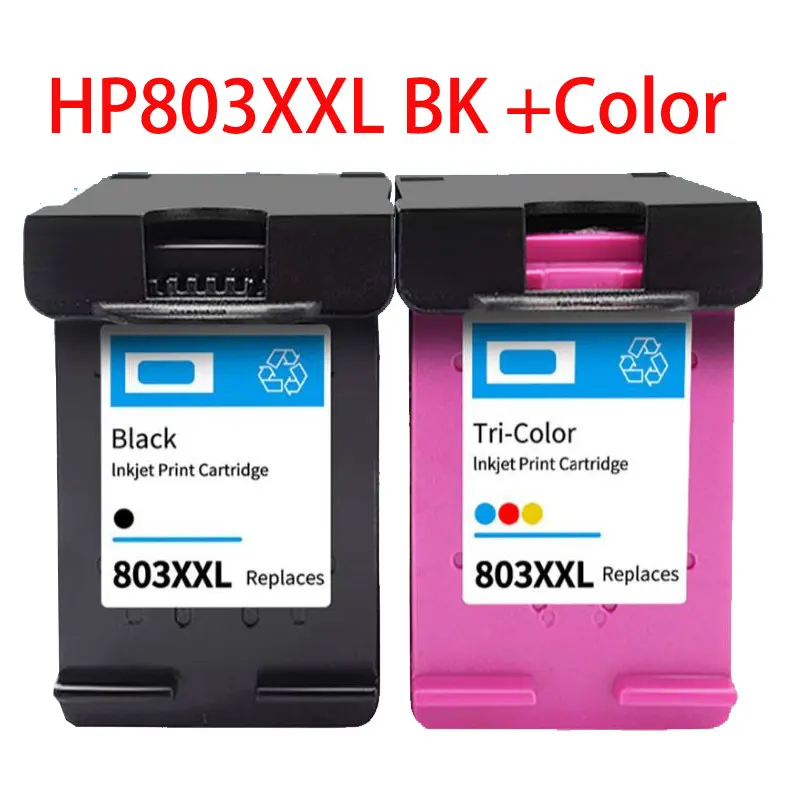 Фото Совместимый сменный картридж для принтеров HP803 HP803XL 803XXL DeskJet 1110 1111 1112 2130 2131 2132 2133 2134 2136 2138. №1