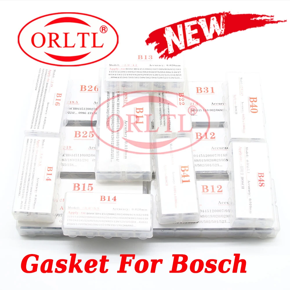 

B14 B15 B40 B41 Common Rail Injector Adjust Shims B11 B12 B13 B16 B22 B25 B26 B31 B48 Diesel Fuel Gasket Kit Washer for Bosch