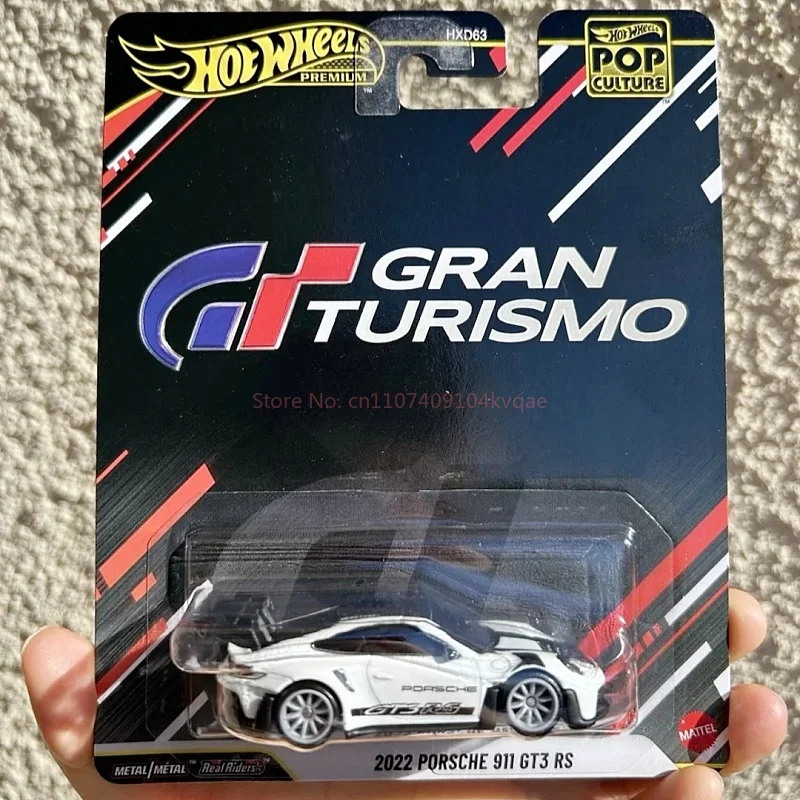 Фото Новые Hot Wheels Premium 2026 Новая поп-культура 2022 Porsche 911 GT3 Rs Gran Turismo 1:64 Литая под давлением модель автомобиля Коллекционная игрушка-автомобиль №5