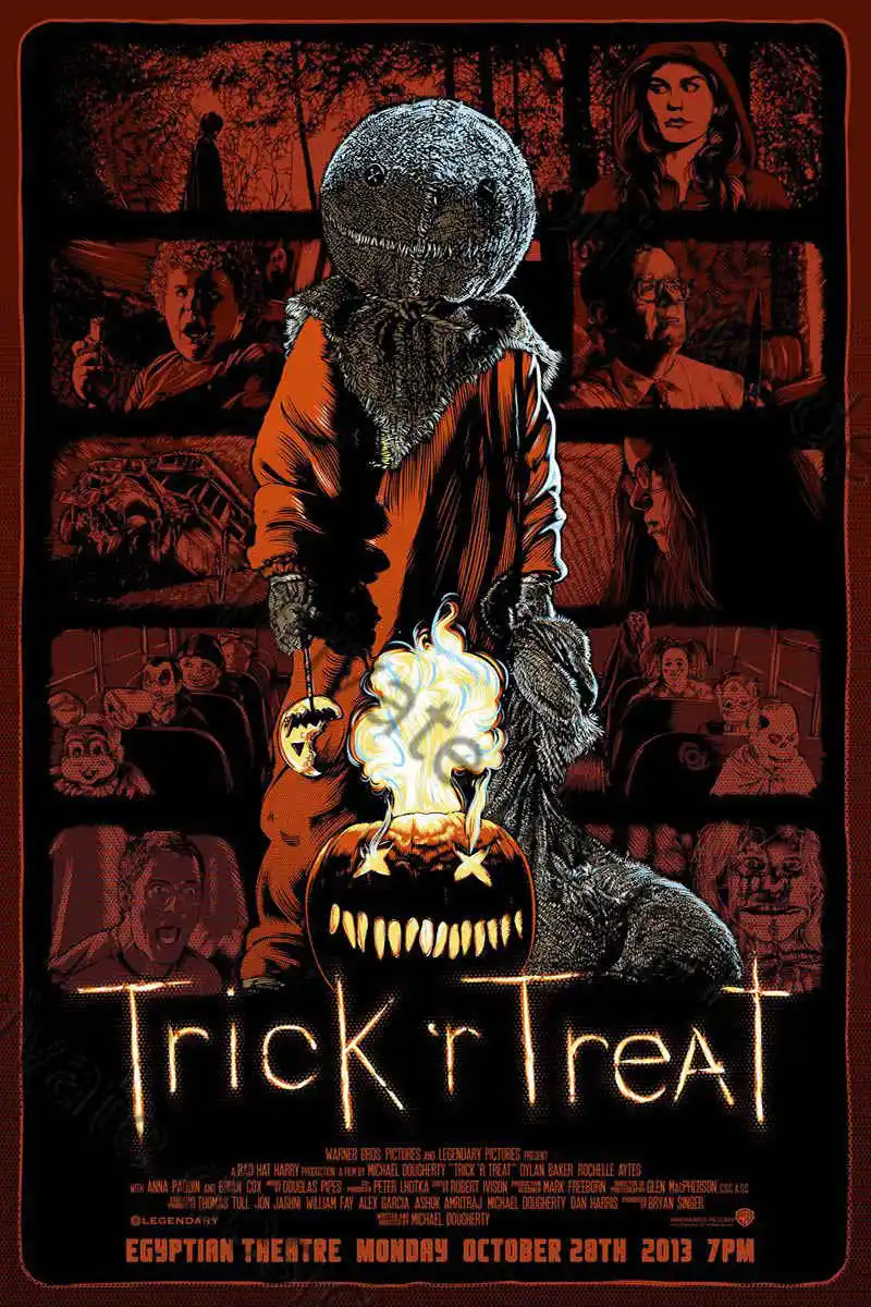 

Trick r Treat Artwork Tin Plates Wall Decor Room Decoration Retro Vintage Metal Sign Tin Sign Art Cafe Pub Home Club Man Cave