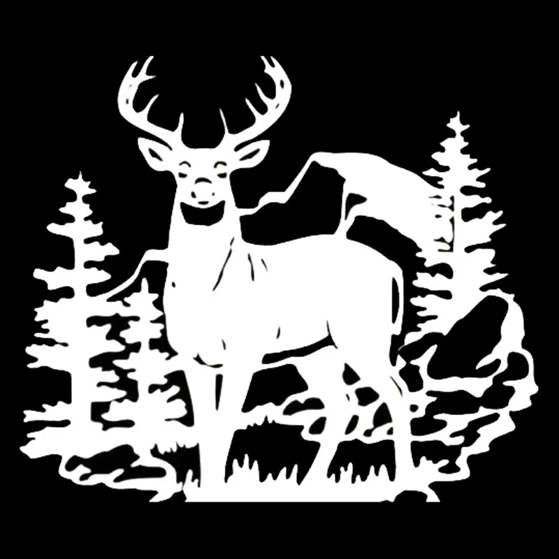 Модные виниловые автомобильные наклейки с оленем и дикими животными стильные