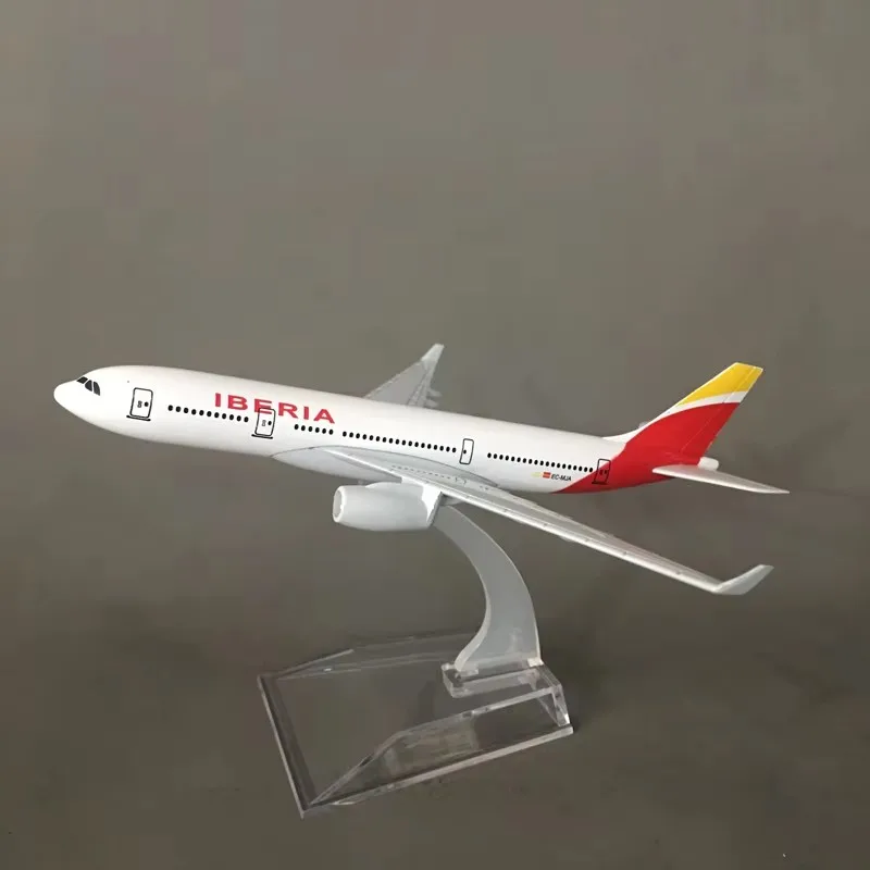 16 см A330 Iberia Airways Airbus масштаб 1/400 литая металлическая модель самолета 330 детский