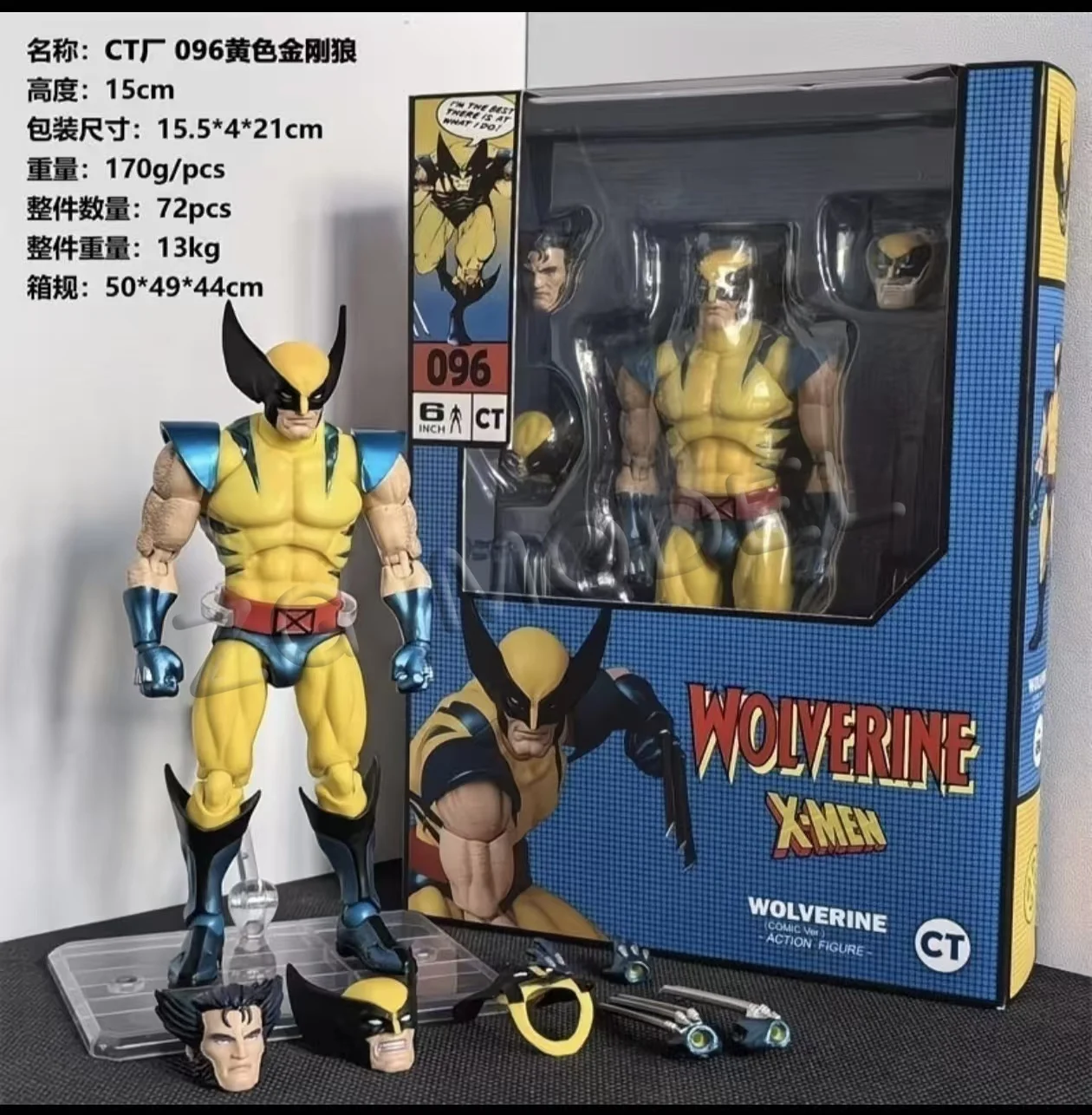 Фото Оригинальные фигурки Ct Toys: Вулкан (Wolverine) и Дэдпул (Deadpool) Mafex 096, фигурка Mafex 138 X, мужская комическая версия, коллекционная статуэтка. №3