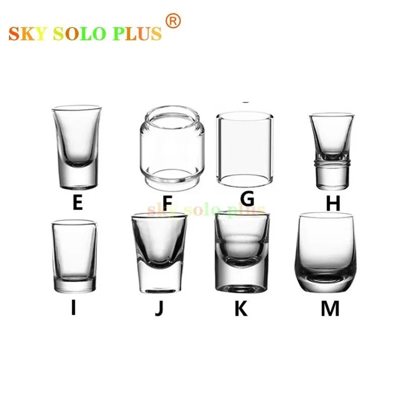 

Authentic SKY SOLO PLUS 5PCS SHOT GLASS TUBE BUBBLE Rainbow Semirainbow Rainbow