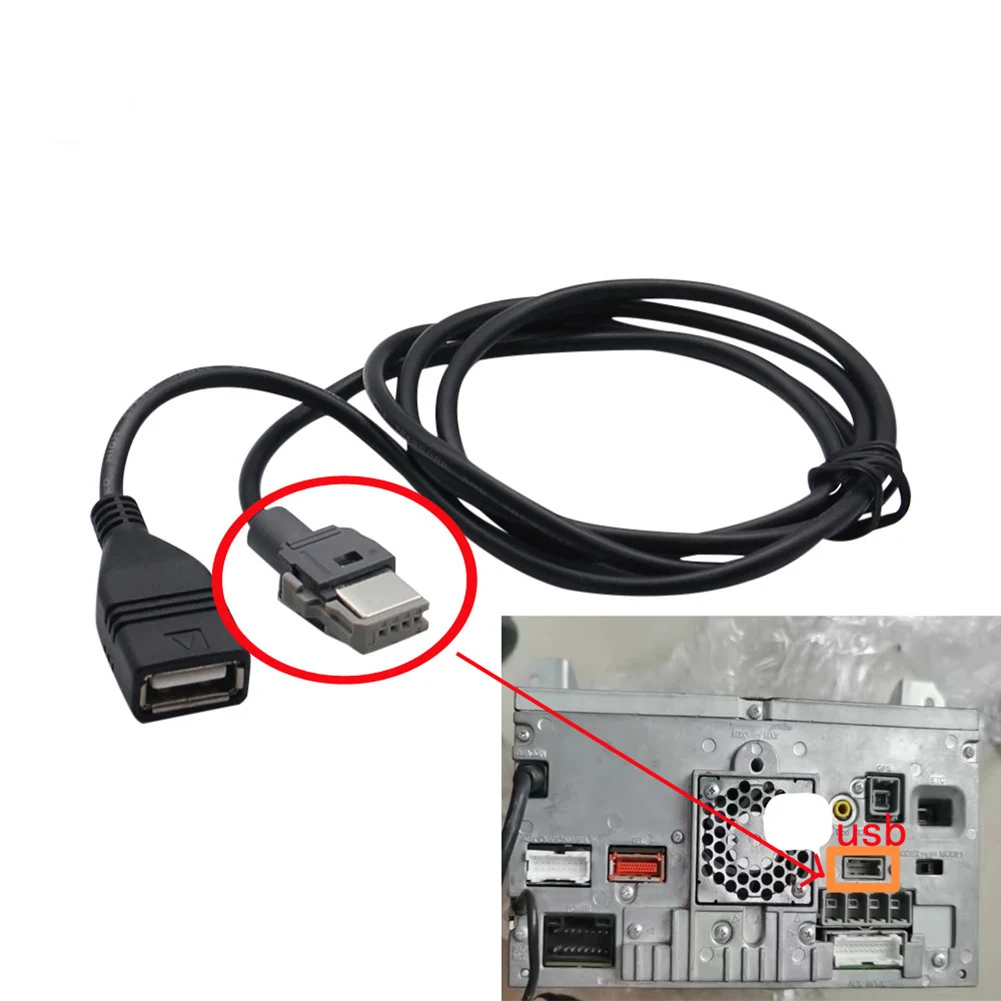 

Автомобильный USB-кабель-адаптер, 4-контактный USB-кабель, подходит для Alpine Head Unit, CD-плеер, замена автомобильной электроники, аксессуары>
