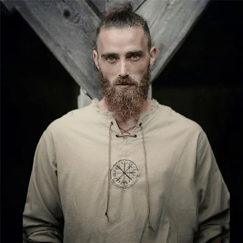 Средневековый Костюм Косплей Рыцарь Воин Туника мужская куртка винтажный