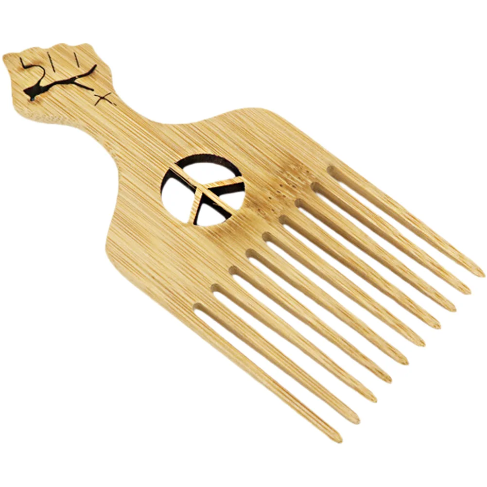 

Hair Comb Wooden Pick African Brush Afro Beard Wood Picks Brushing Care Tools Curly Parting Combs Braiding Detangle