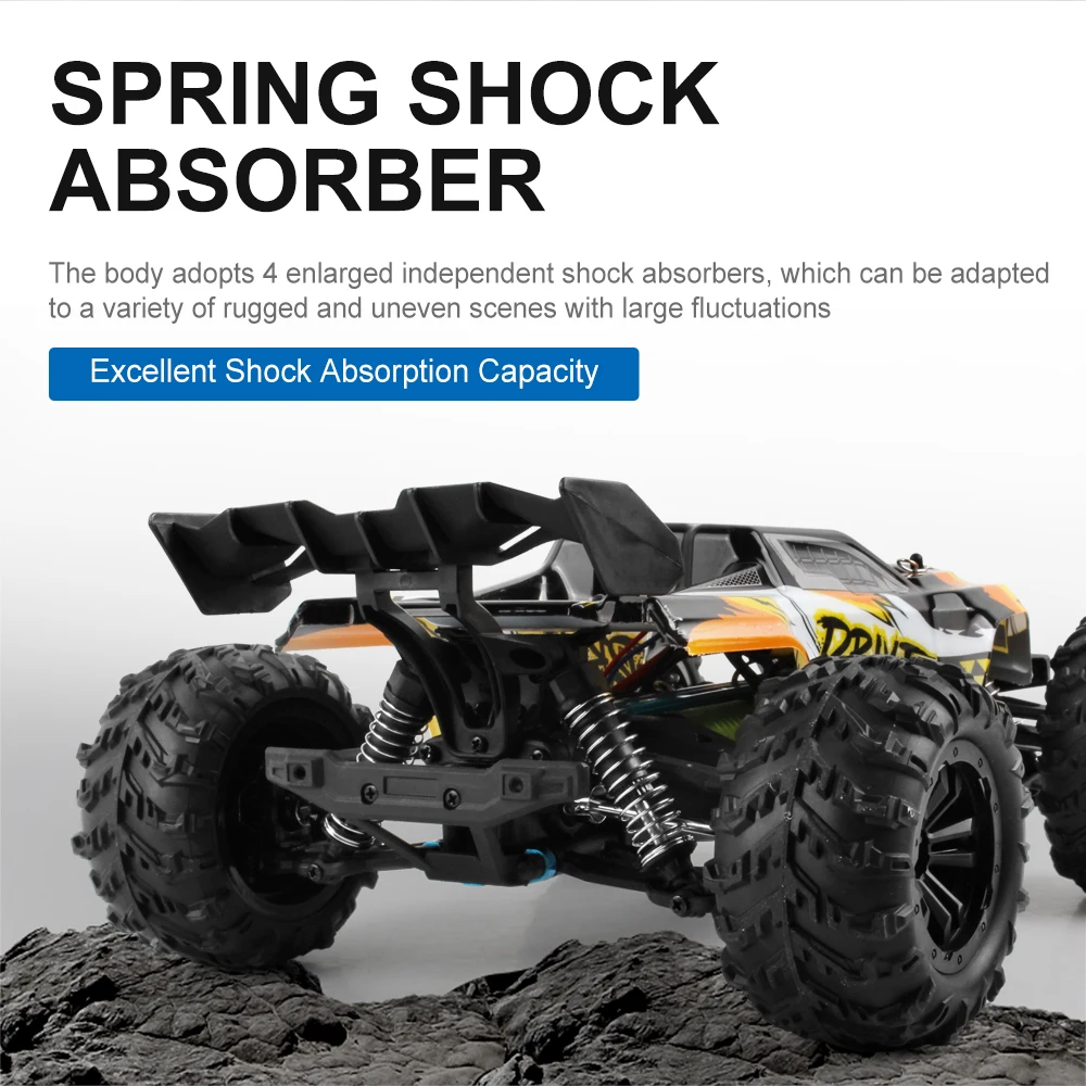Фото 1:16 4WD RC Car 4x4 Off - Road High - Speed Drift Racing Truck Toy - 80KM/H Бесщеточный и 50KM/H Матовый для детей и взрослых Подарки №3