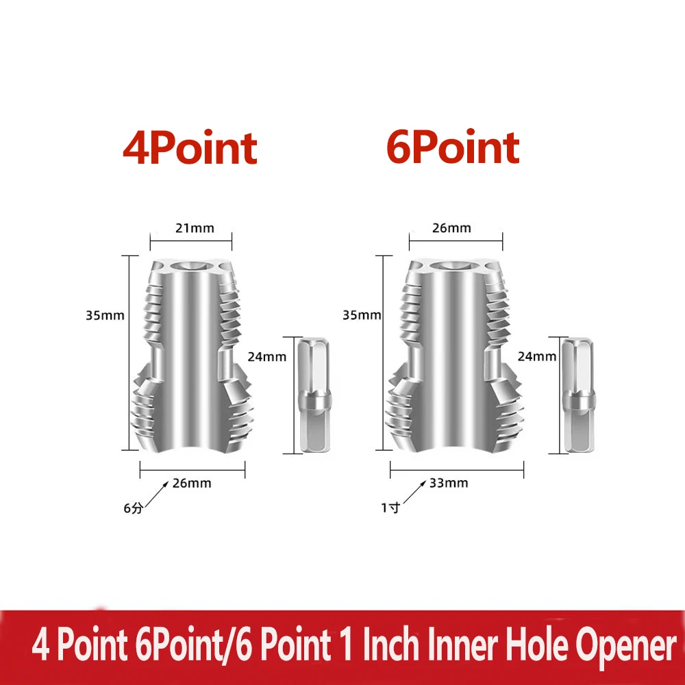 

Набор для нарезания резьбы на трубах: интегрированный инструмент для внутренней и внешней резьбы, совместимый с электродрелью...