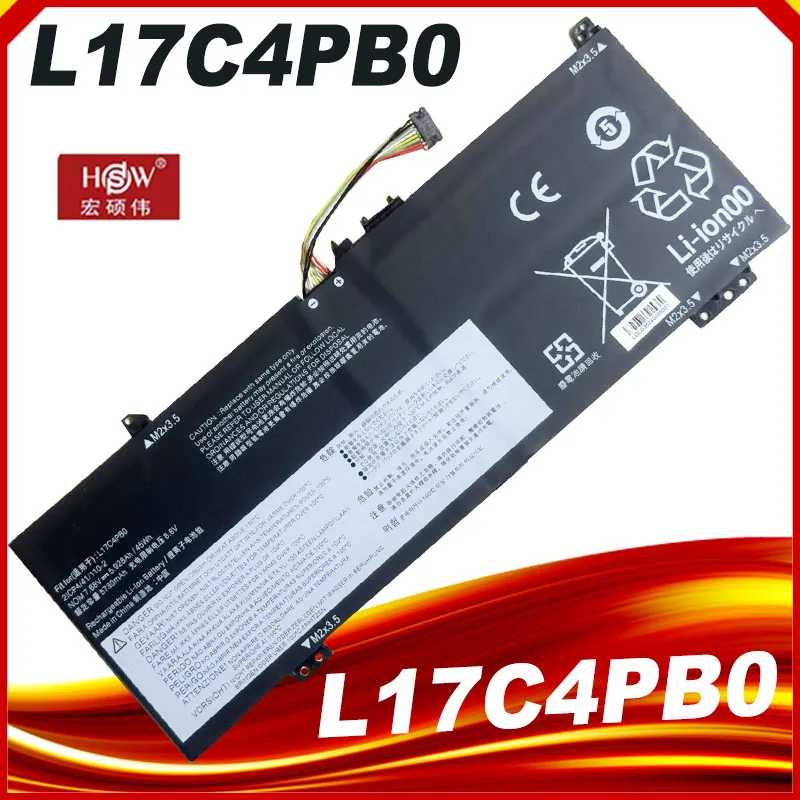 L17C4PB0 Аккумулятор для ноутбука Lenovo Xiaoxin Air 14ARR 14IKBR 15ARR 15IKBR Ideapad 530s-14IKB 530s-15IKB L17M4PB0 45WH