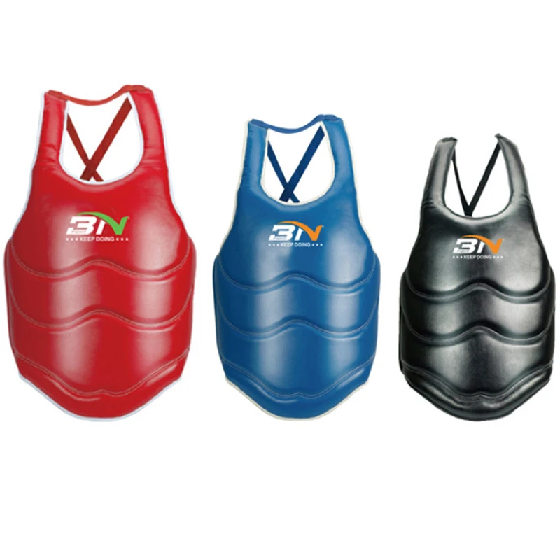 

Professional Boxing Chest Protector Karate Muay Thai Sanda Fighting Gym Sports Training Taekwondo Breathable Adjustable Children