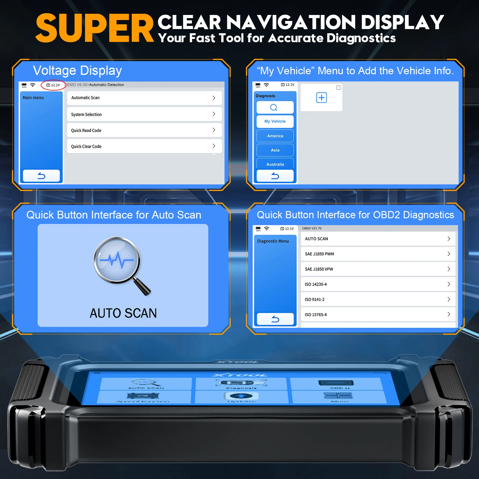 Сканер OBD2 XTOOL D5S инструмент сканирования бесплатного обновления 15 специальных