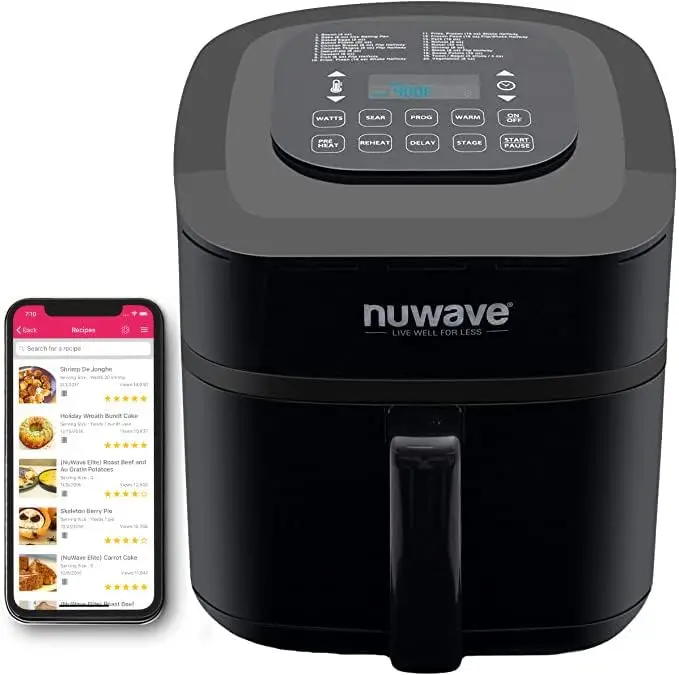 

Air Fryer Oven, 7.25-Qt with One-Touch Digital Controls, 50°- 400°F Temperature Controls in 5° Increments, Linear Thermal (Li