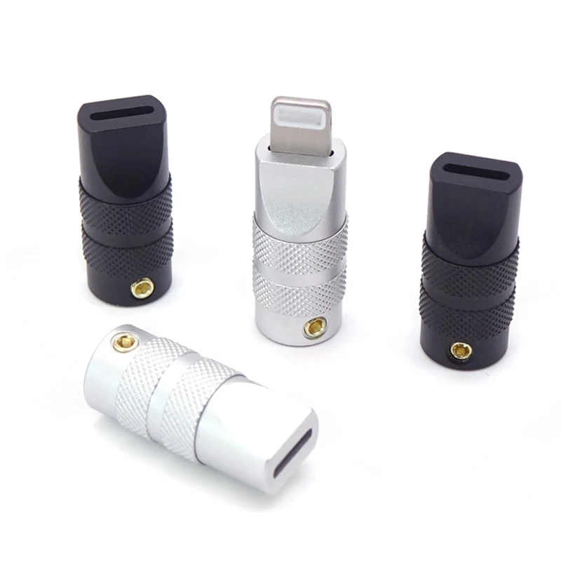 

1PC Lightning Micro Gold-plated Plug Shell Data Cable Metal Case DIY Mobile Phone Data Cable Set