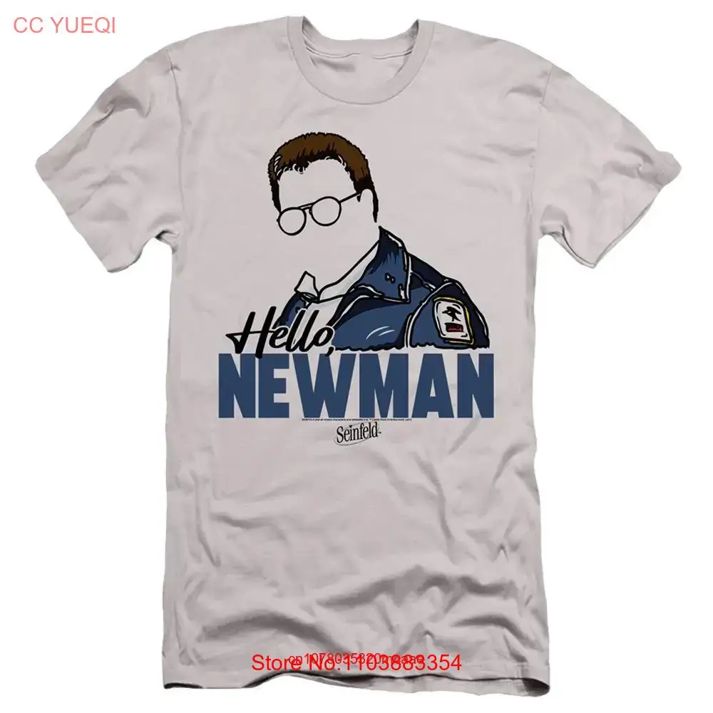 Мужская облегающая футболка Seinfeld Hello Newman с длинным или коротким рукавом
