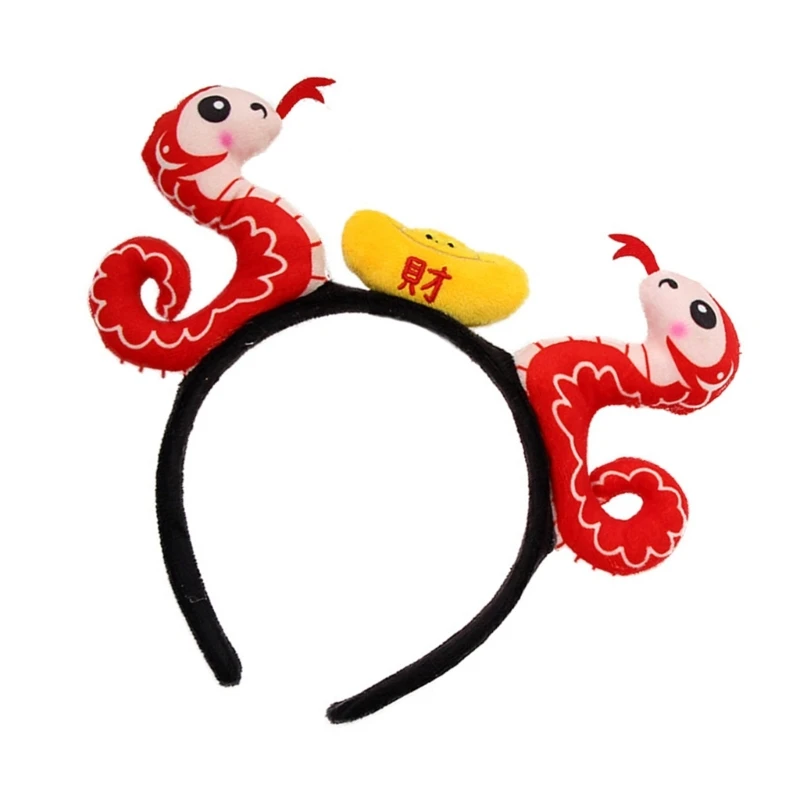 Модный дизайн в виде змеи аксессуар для волос повязка на голову из полиэстера