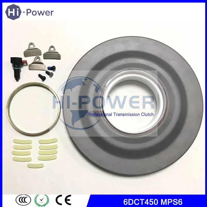 6DCT450 MPS6 Automobile Transmission Clutch Oil Cover Seal Powershift Piston for Volvo Gearbox Car Accessories