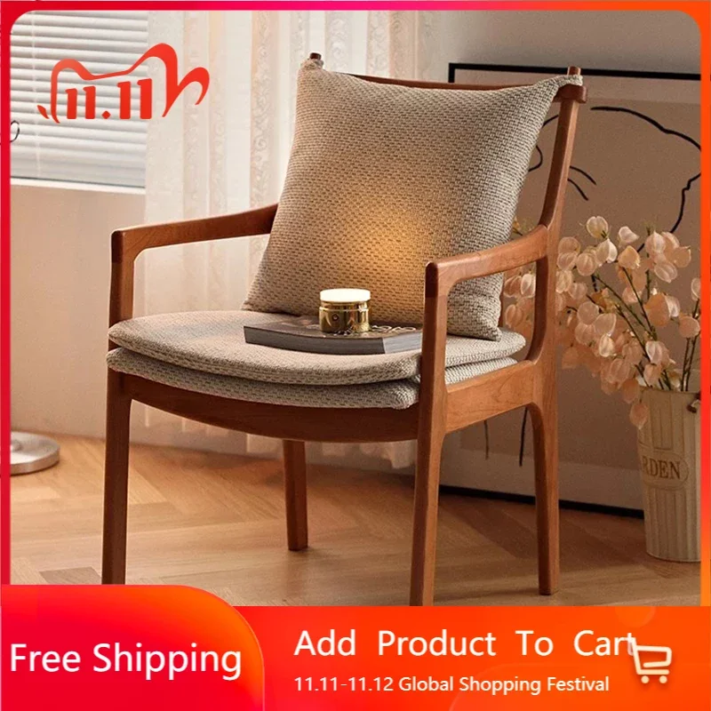 

Nordic Wooden Dining Chairs Mobile Office Salon Mobiles Dining Room Arm Accent Dining Chairs Desk Cadeiras De Jantar Furniture