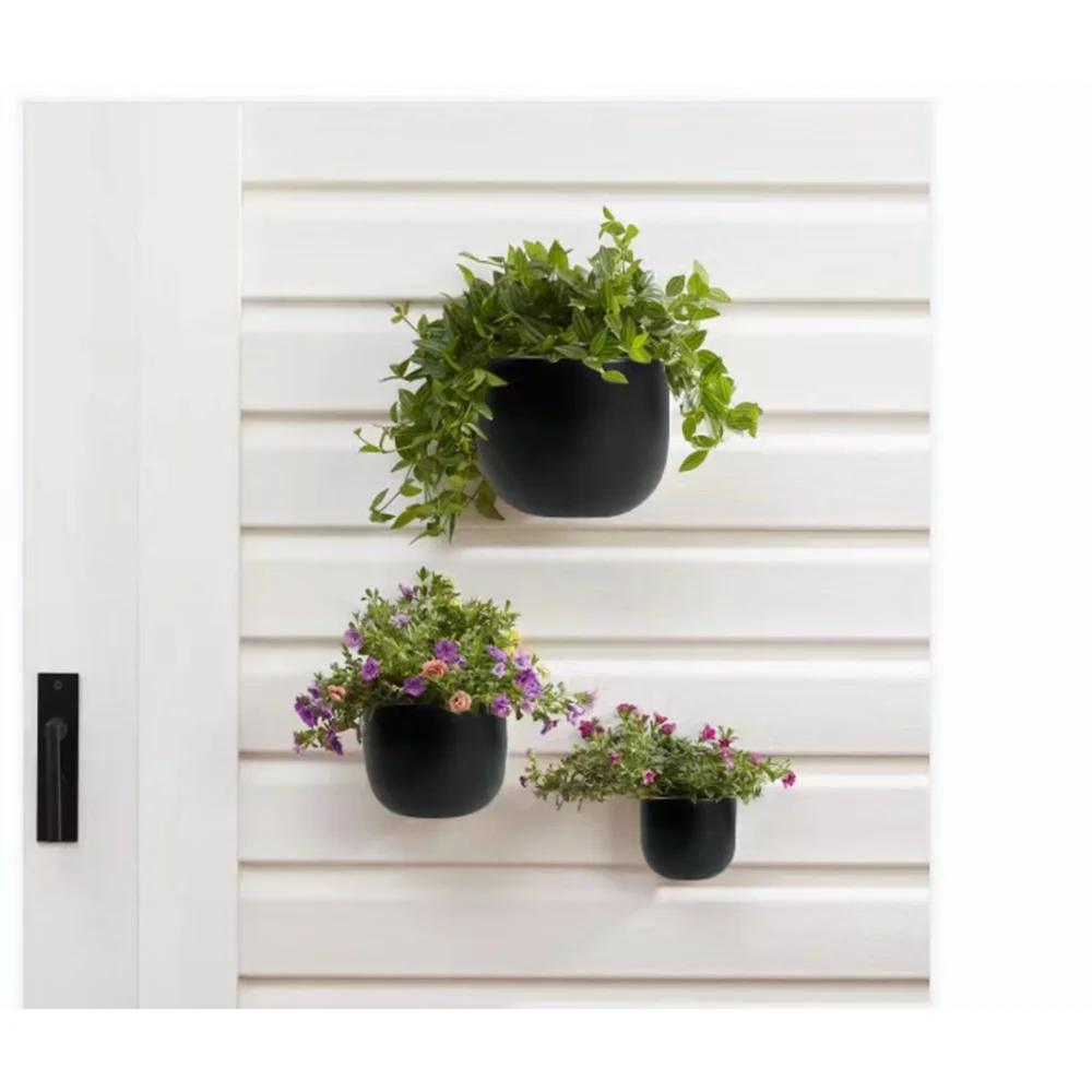 

Better Homes and Gardens Blake 3 pack Wall Planters planter flower pots hanging planter balcony decorations