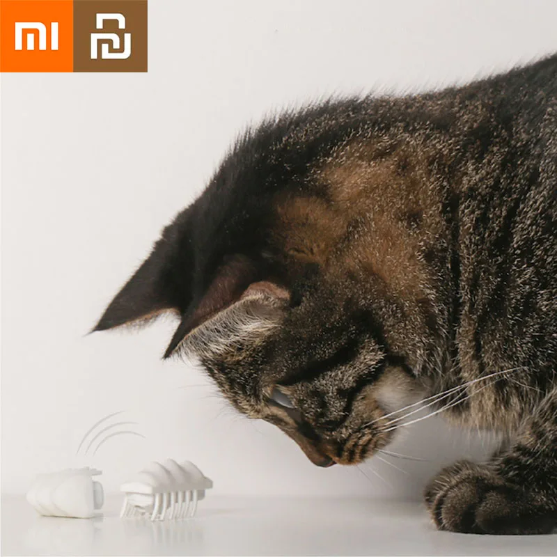 

XiaoMi Pets Cats Toy Little Snow Monster Electric Self Entertainment Puzzle Automatically Avoid Obstacles Light Pet Supplies Mi