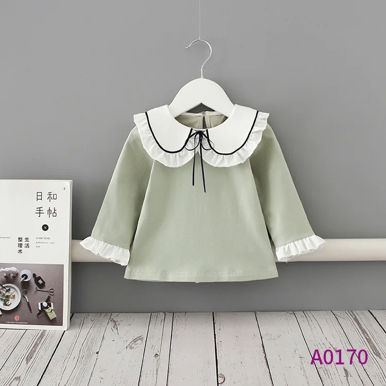

Children's clothing 2022 spring new girls' bottoming shirt small fresh college style children's long-sleeved shirt