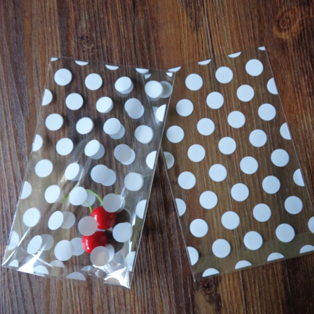 

100 Bundled Bags Clear Bread Storage Bags for Bakery DIY Candy Store