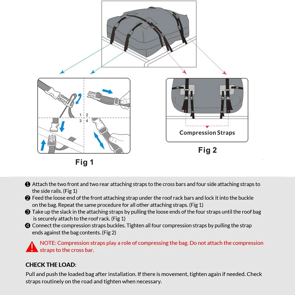 

Cargo Bag Roof Package Car Exterior Accessories 1pc 600D Oxford Cloth Universal Waterproof Carrier 109*86*43cm
