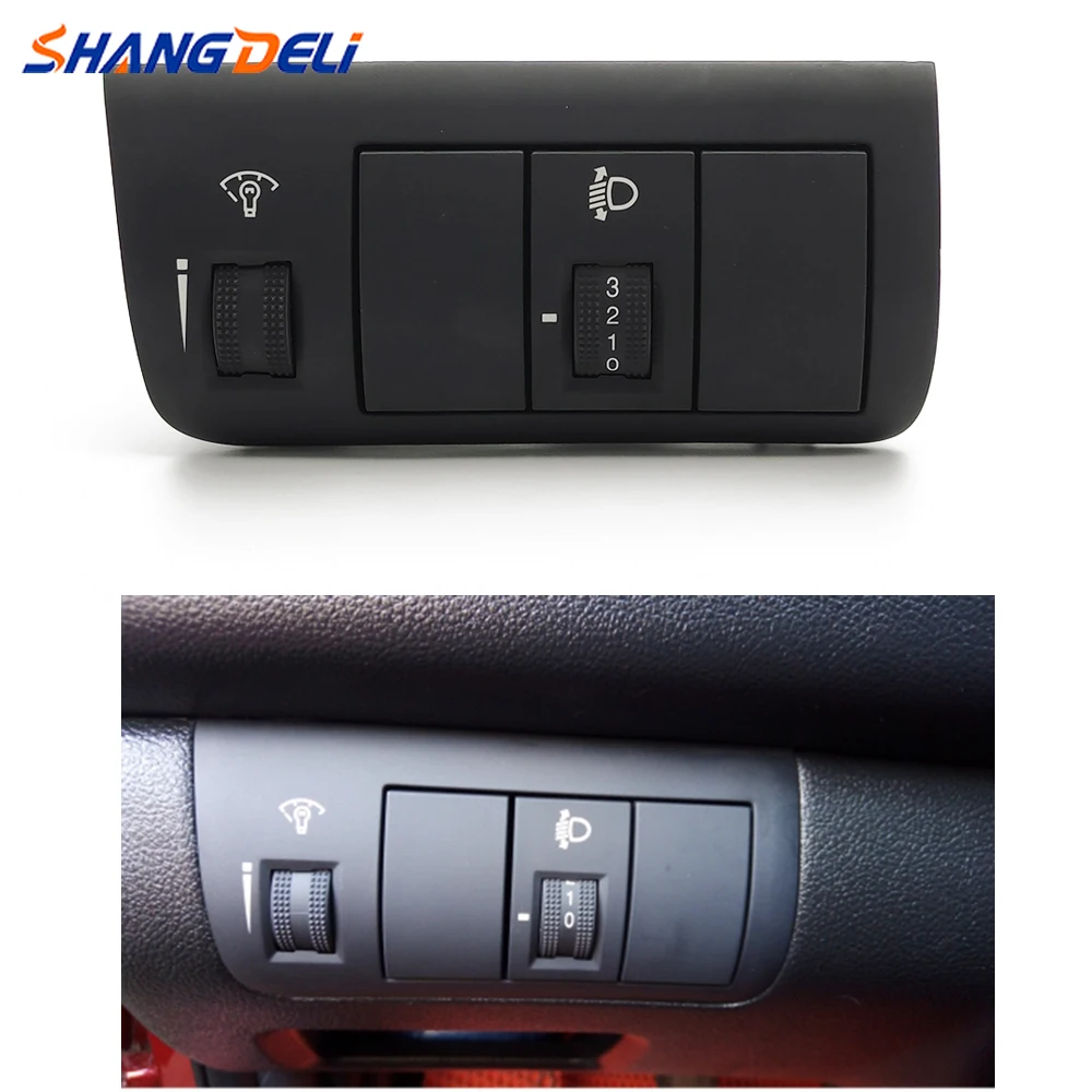 

For KIA FORTE 2009-2017 Front instrument desk Headlight Lighting adjustment Combination Button Light Switch