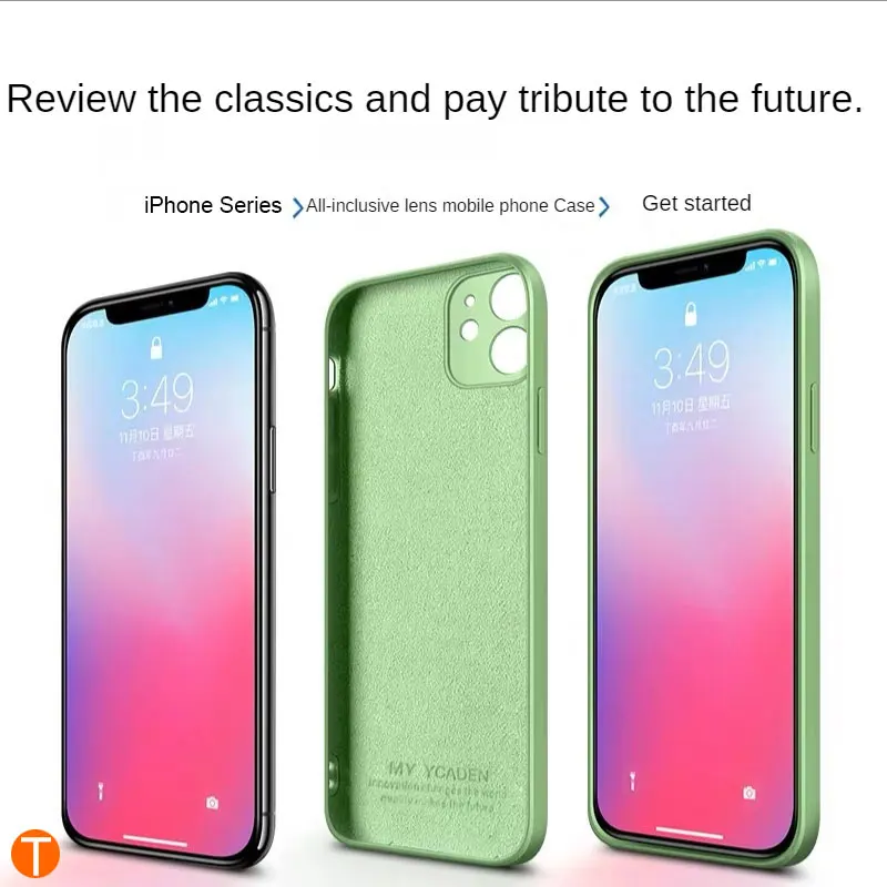 

T Liquid Silicone Phone Case For Iphone 13Promax 12 11 13Pro, for Phone 13 Case