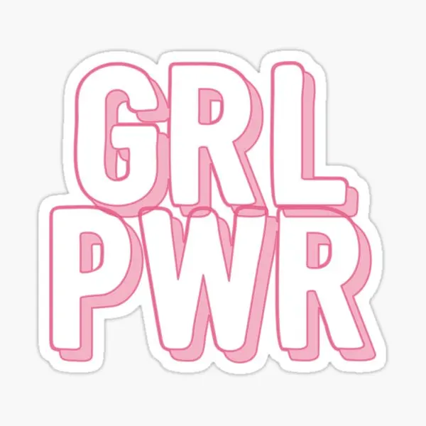

Grl Pwr 5 шт. наклейки для комнаты, гостиной, наклейки для дома, ноутбука, бутылки для воды, Декор, смешной детский принт, чемодан для стенок бампе...