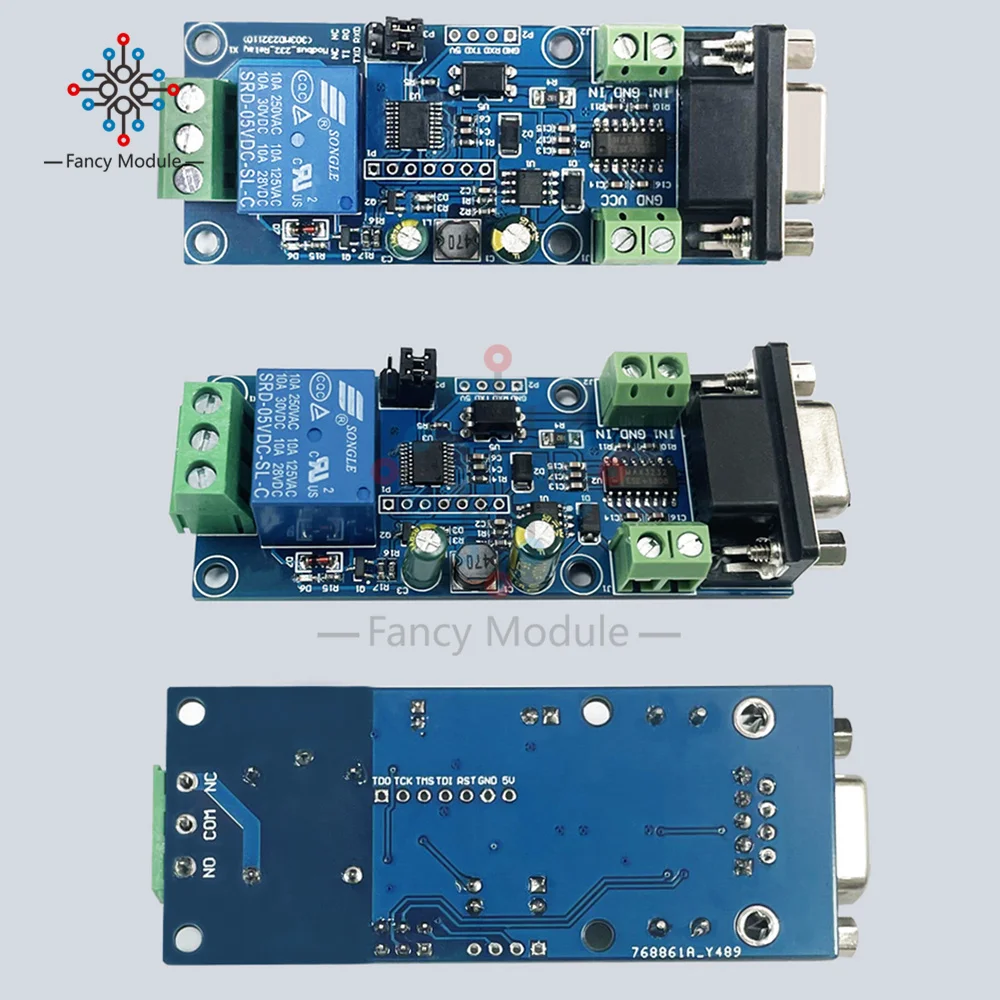 RS232/TTL UART DC7-24V двойной/одиночный релейный модуль Modbus RTU 485 дистанционный