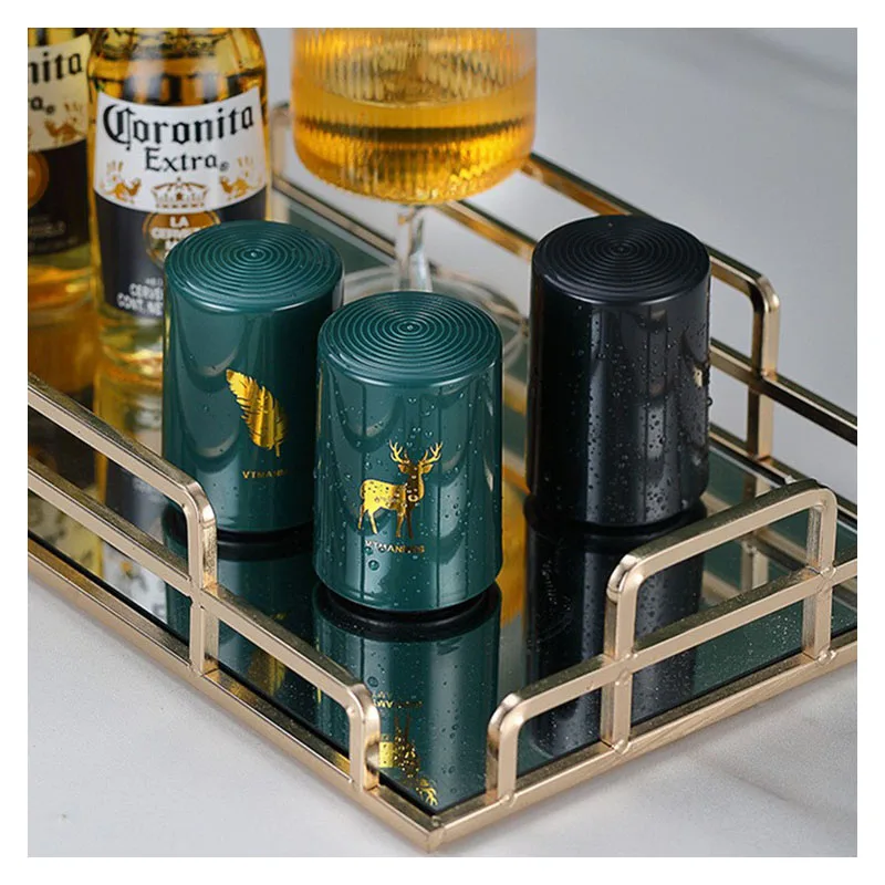 

New Creative Magnetic Automatic Beer Bottle Opener Kitchen Stainless Steel Press Lid Beer Corkscrew Tools Portable Bar Gadgets