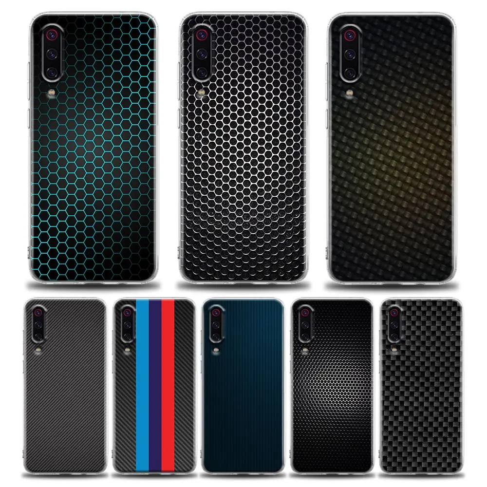 

Case for Xiaomi Poco X3 NFC M3 F3 Mi 9T 11 11X 11T 10T 12 Note10 Redmi 9A 9 10 9T 9C 5G TPU Case Gradual Change Carbon Fibre