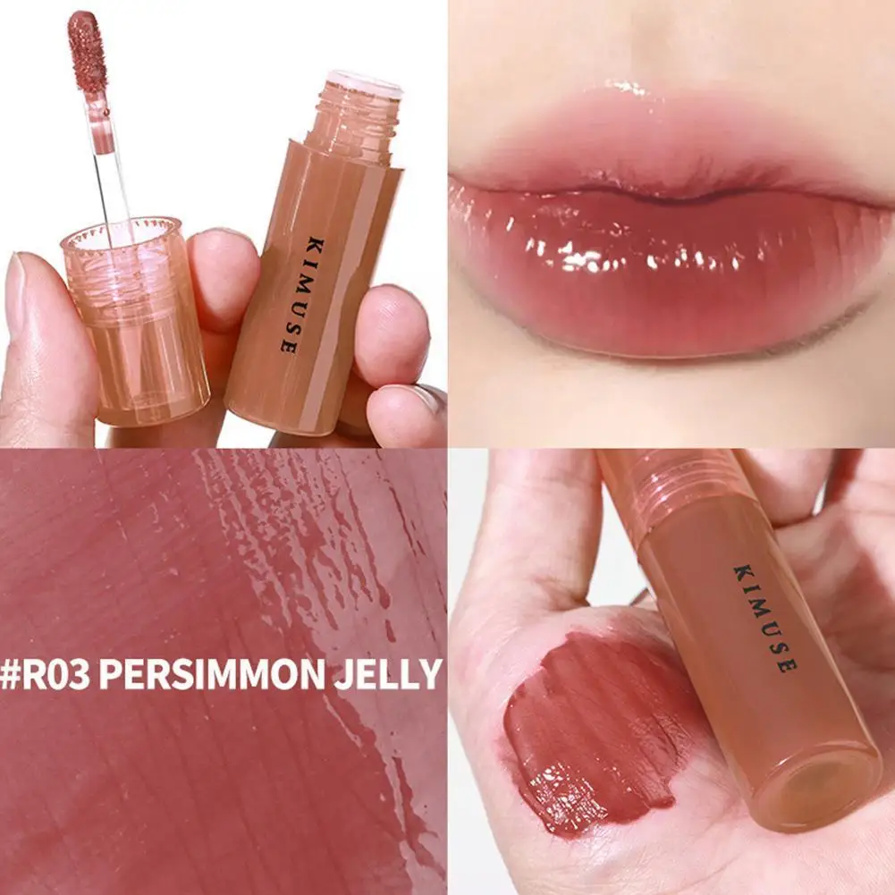

6 Colors Mirror Water Gloss Lip Glaze High Gloss Glass Lipstick Sexy Smooth Lip Moisturizing Waterproof Plumper Cosmetic La L4E9