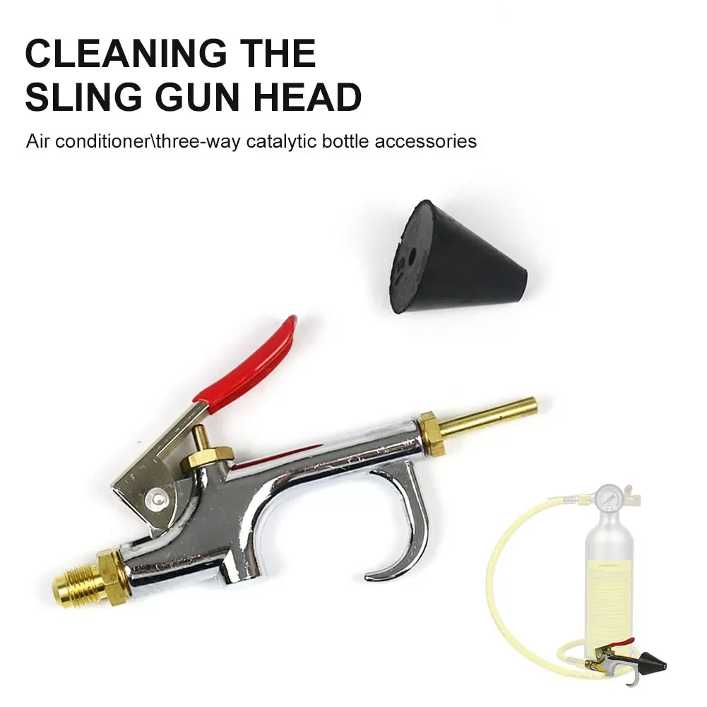 

Air Conditioner Flush Kit A/C Line Set Flush Tool Stainless Steel Canister Gun Nozzle Replacement Kit