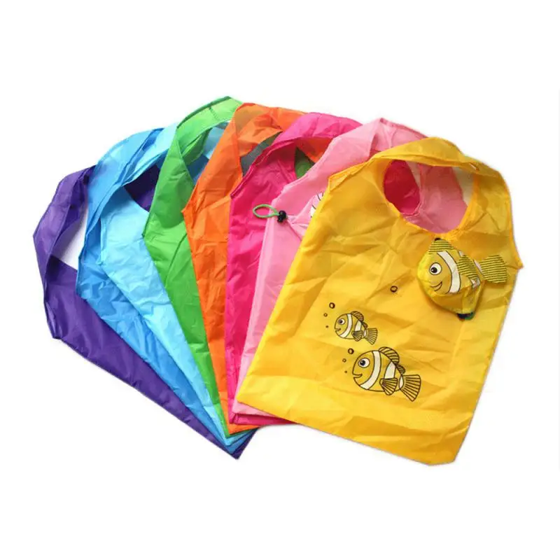 

New Reusable Eco-Friendly Grocery Foldable Shopping Bags Small Size Premium Quality Slight Duty Folding Tote Bag With Handle