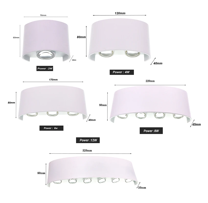 Led Wall Lamp Outdoor Waterproof wall lighting wall indoor lamp For Home Stair Bedroom Bedside Bathroom Corridor Lighting  RF18