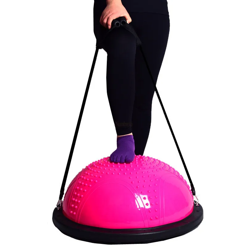 

60cm Wave Speed Ball Massage Point Semicircle Balance Pilates Foot Yoga Fitness Puller Home Hemisphere