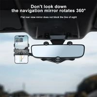 new car phone holder car rearview mirror holder ar navigation car multifunctional 360%c2%b0 stable