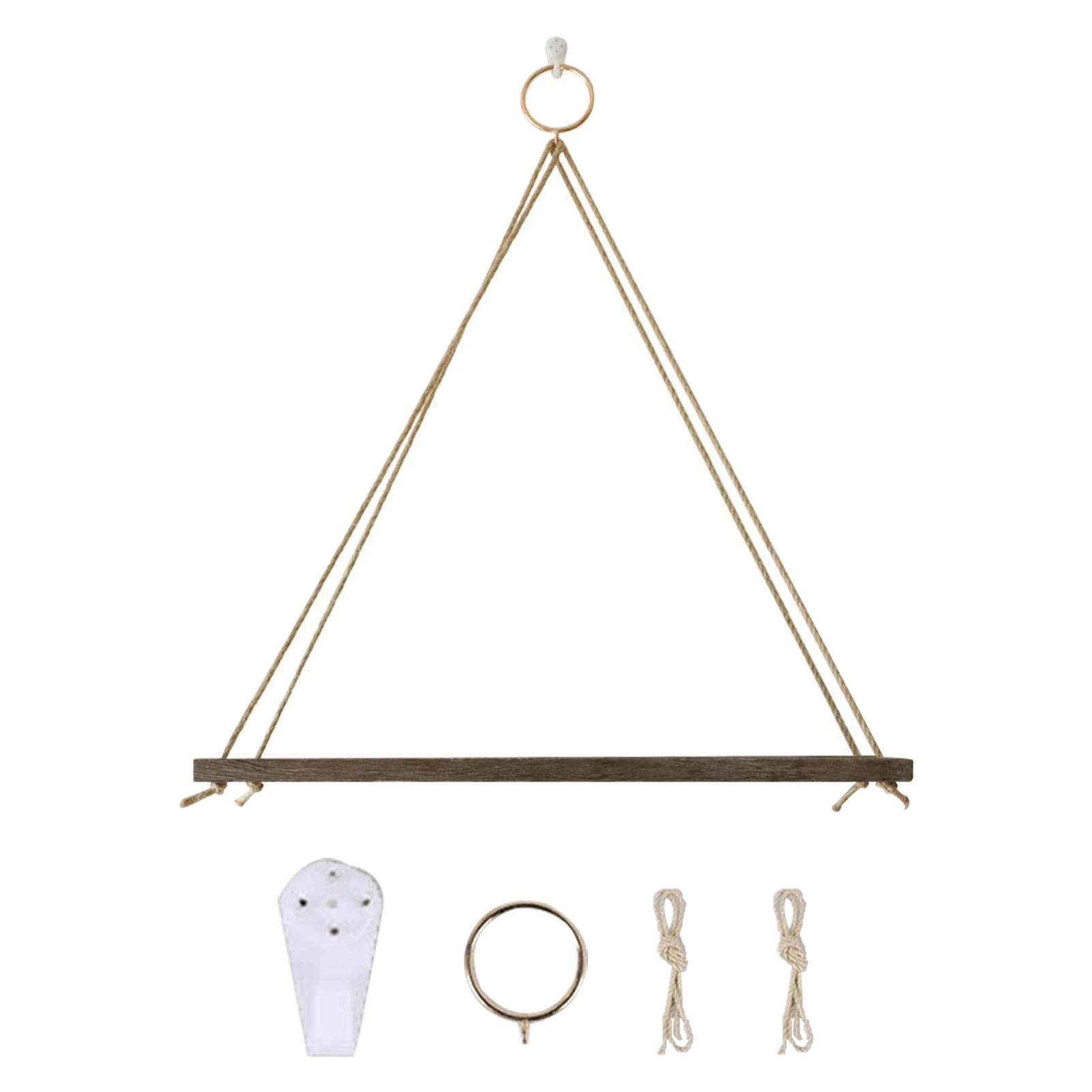 

Настенная подвесная полка для раскачивания растений, стеллаж для гостиной, улицы, деревянный стеллаж для домашнего декора в деревенском ст...