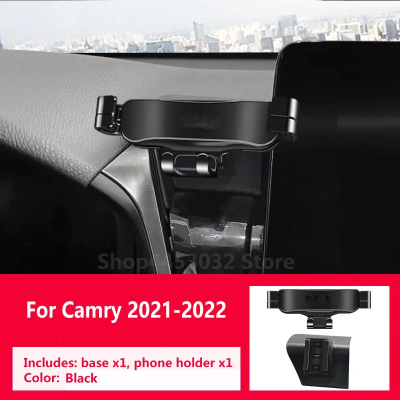 

Gravity Car Phone Holder For Toyota Camry 2021-2022 Not Block Vent Paired With A Special Bracket Base Rotatable Accessories